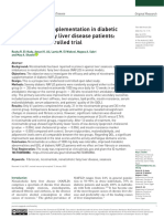 Nicotinamide Supplementation in Diabetic Nonalcoholic Fatty Liver Disease Patients: Randomized Controlled Trial