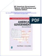 Download American Government Roots And Reform 2018 Elections And Updates Edition full chapter docx