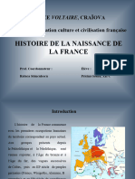 Histoire de La Naissance de La France