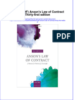 Edocument - 177download Ansons Law of Contract Thirty First Edition Full Chapter