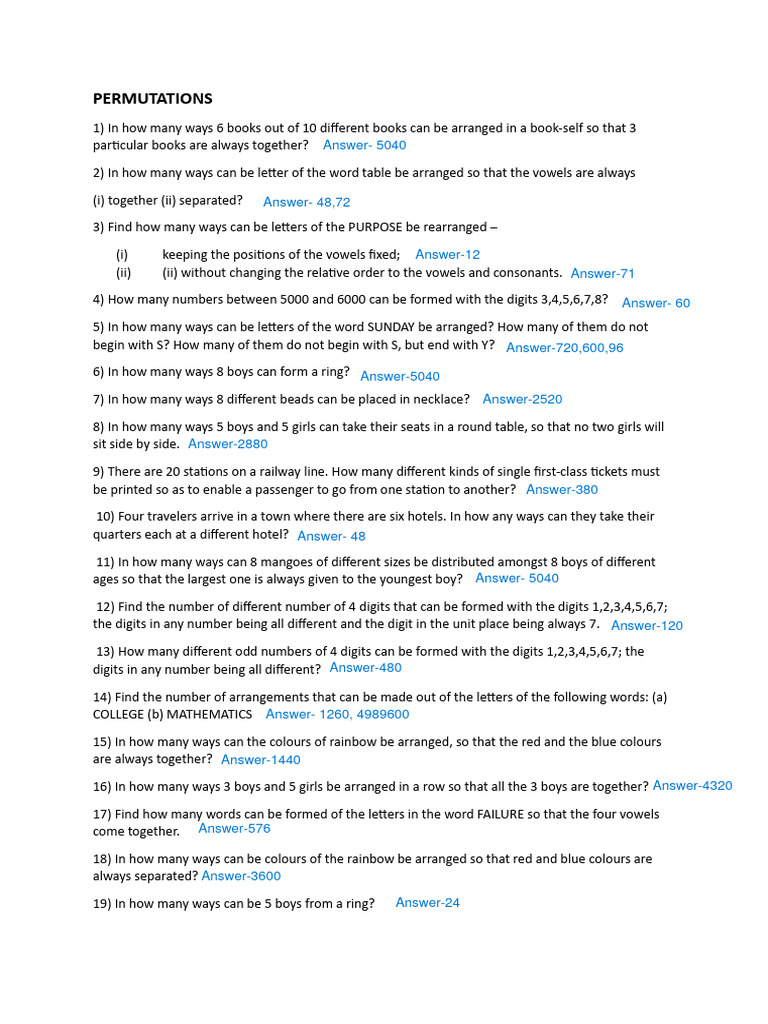 Permutations Pdf Linguistics