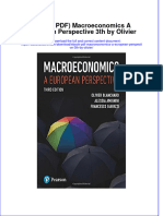 Macroeconomics A European Perspective 3Th by Olivier Full Chapter
