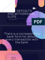 FABM2 Q2 PPT 3 - Bank Deposit and Withdrawal Slips