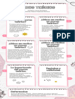 Infografía de Proceso Notas de Papel Aesthetic Rosa Blanco