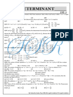 Determinant (DPP 3)