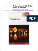 Management 12Th Global Edition by Stephen Full Chapter