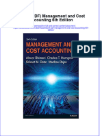Management and Cost Accounting 6Th Edition Full Chapter