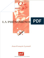 La Phénoménologie