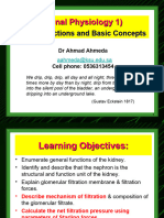 1-Renal Physiology 1 (Renal Functions & Basic Concepts)