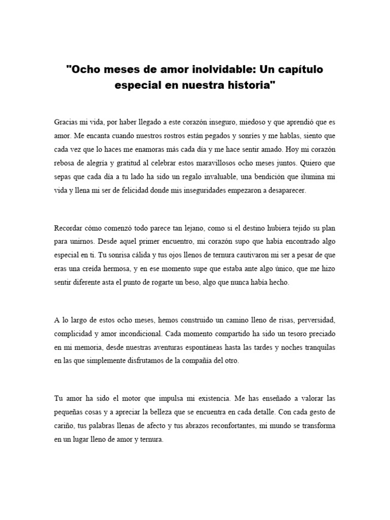 Carta para El Amor de Mi Vida | PDF | Amor | Felicidad