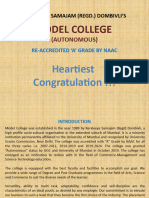 Model College: Heartiest Congratulation !!!