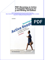 Becoming An Active Reader A Complete Resource For Reading and Writing 3Rd Edition 2 Full Chapter