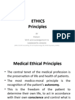 Health Care Ethics Principles