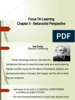 Chapter-5-Focus On Learning-Behaviorist Perspective