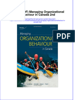 Managing Organizational Behaviour in Canada 2Nd Full Chapter