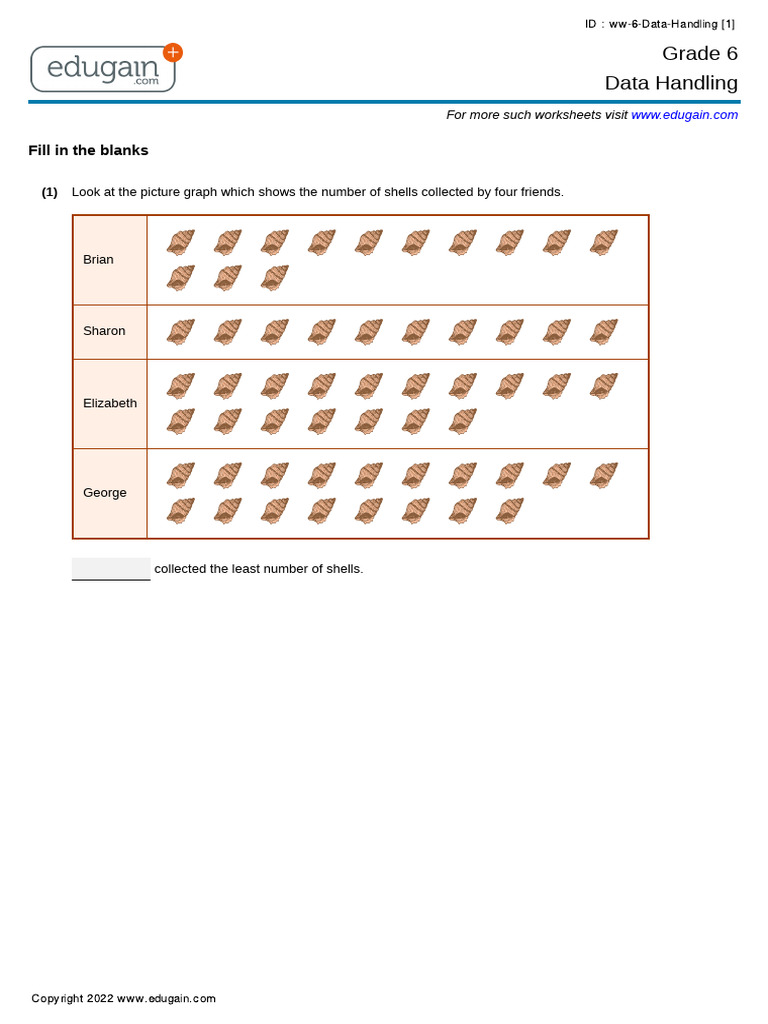 Grade 6 Data Handling WW | PDF | Foods | Food And Drink