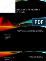 Lec5 Lab CSC371 Database Systems