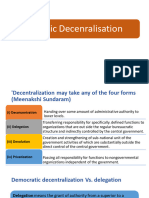 Democratic Decenralisation