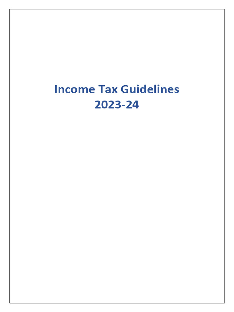 Tax Guide FY 202324 (2) PDF Tax Deduction Taxes