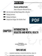 Chapter 1 - Introduction To Disaster and Mental Health