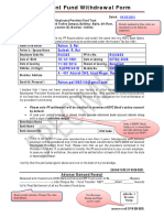 PF Withdrawal Form Specimen