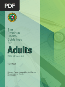 Omnibus Health Guidelines For Adults Version 2023