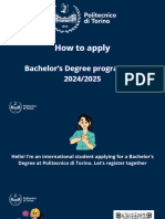 How To Apply Bachelor's Degree - Applicants With Non - Italian Degree