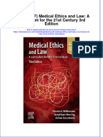 Medical Ethics and Law A Curriculum For The 21St Century 3Rd Edition Full Chapter