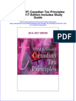 Canadian Tax Principles 2016 2017 Edition Includes Study Guide Full Chapter