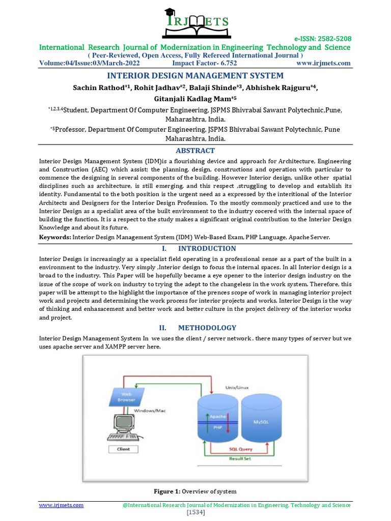 Interior Design Management Syste | PDF | Academic Journal | Open Access
