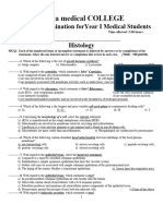 Remedial Exam 2013 Histology and Embryology Af (New)