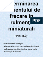 3 - Determinarea Momentului de Frecare in Rulmentii Miniaturali