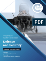 Defence and Security Postgraduate Courses