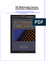 Download Multivariable Calculus International Series In Mathematics full chapter docx