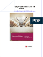 Commercial Law 5Th Edition Full Chapter