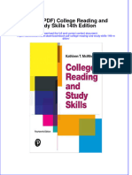 College Reading and Study Skills 14Th Edition Full Chapter
