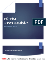 Eğitim Sosyolojisi-2: Prof. Dr. Mahmut TEZCAN