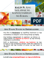 FINAL COPY Aralin 9 Ang Paglakas NG Kapangyarihan NG Europa - PPTX 1