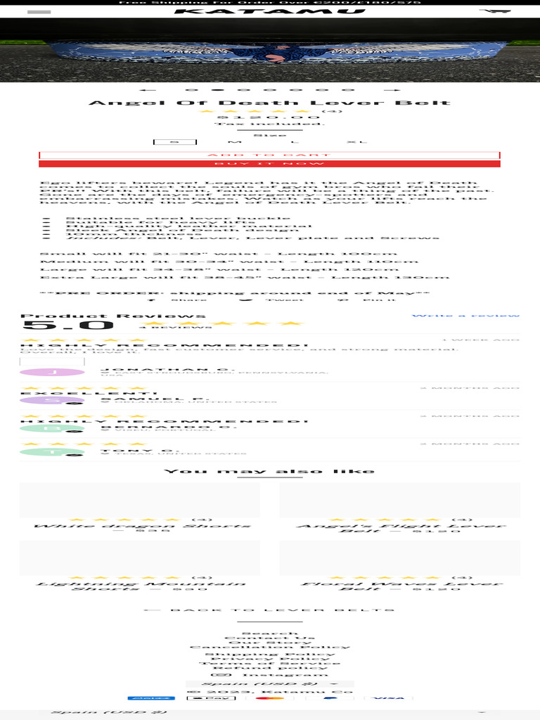 Katamu The Joker "Why So Serious?" - Premium Lever Weightlifting Belt - Men And Womens Power Lifting Belt - Leather - View #8
