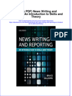 News Writing and Reporting An Introduction To Skills and Theory Full Chapter