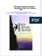 New Venture Creation Entrepreneurship For The 21St Century 9Th Full Chapter