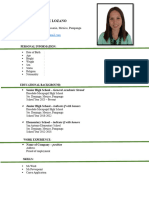 RESUME TEMPLATE For With Work Experience