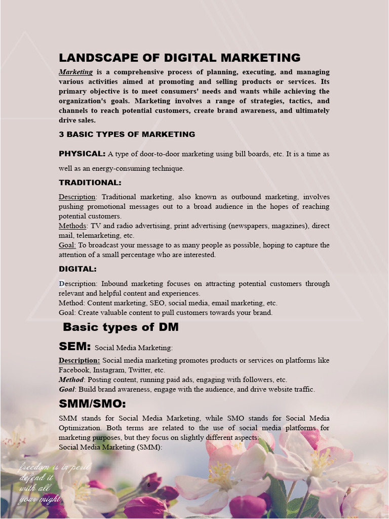 Digital Marketing Notes PDF Search Engine Optimization Social