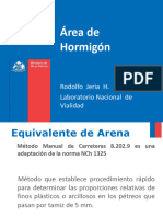 Área de Hormigón: Rodolfo Jeria H. Laboratorio Nacional de Vialidad