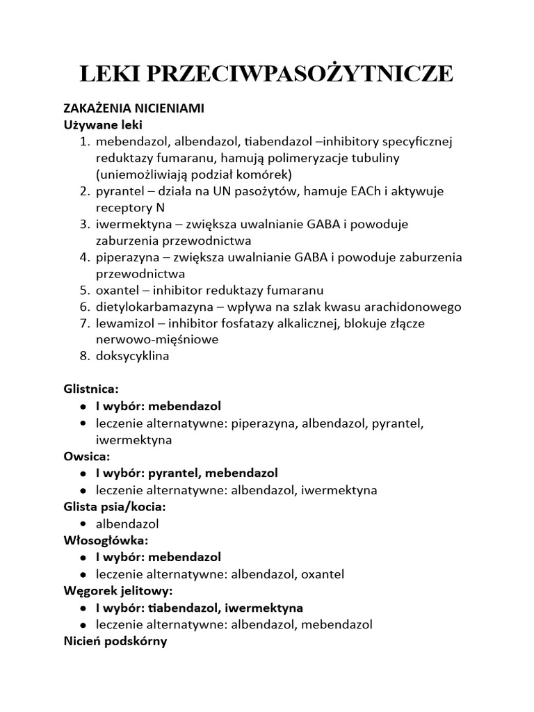 Leki przeciwpaso ytnicze pdf