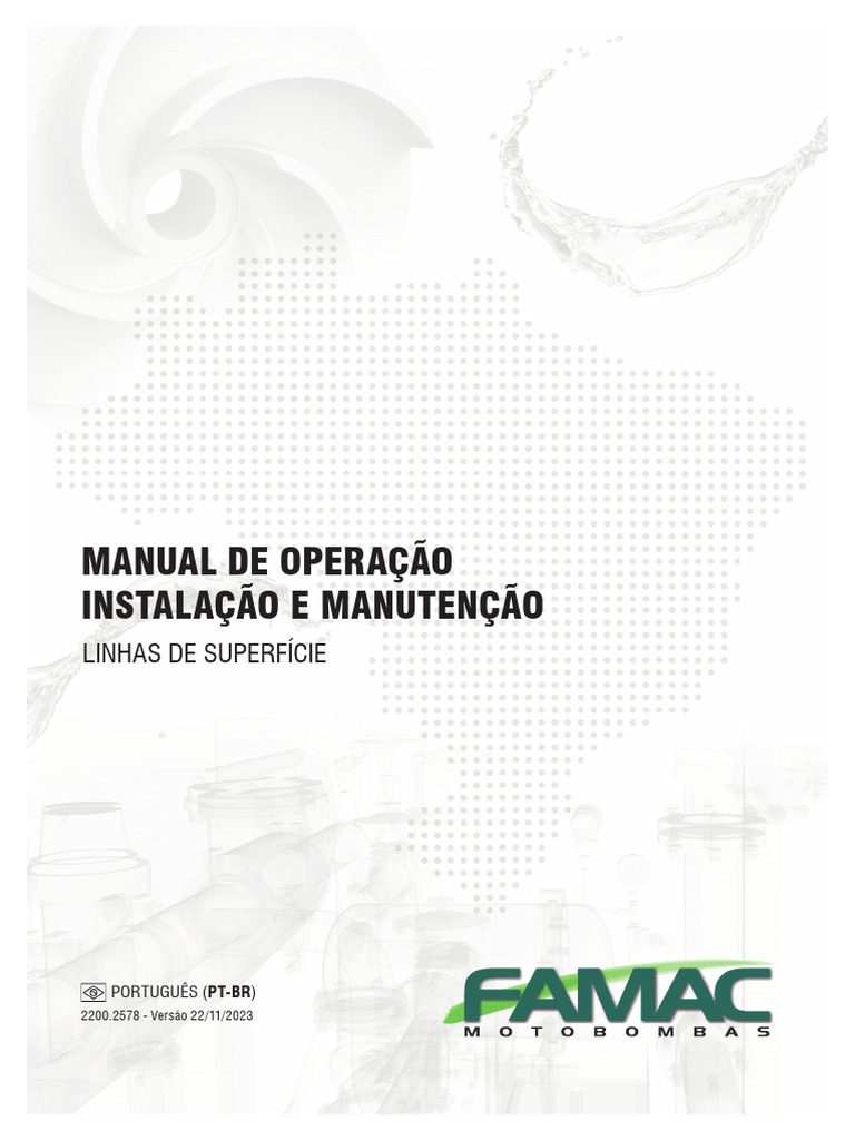 Manual Famac Motobomba Superficie PT | PDF | Bomba | Motores