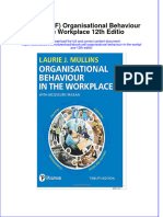 Organisational Behaviour in The Workplace 12Th Editio Full Chapter