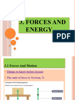 Chapter 3 - Forces and Energy