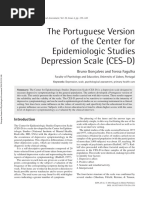 The Portuguese Version of The Center For Epidemiologic Studies Depression Scale (CES-D)