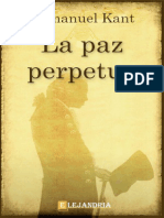 Immanuel Kant La Paz Perpetua